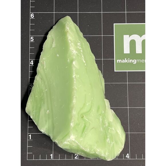 Jadeite Lime Green Glowing Swirl Slag Uranium Glass Cullet #5GX108 - Picture 7 of 7